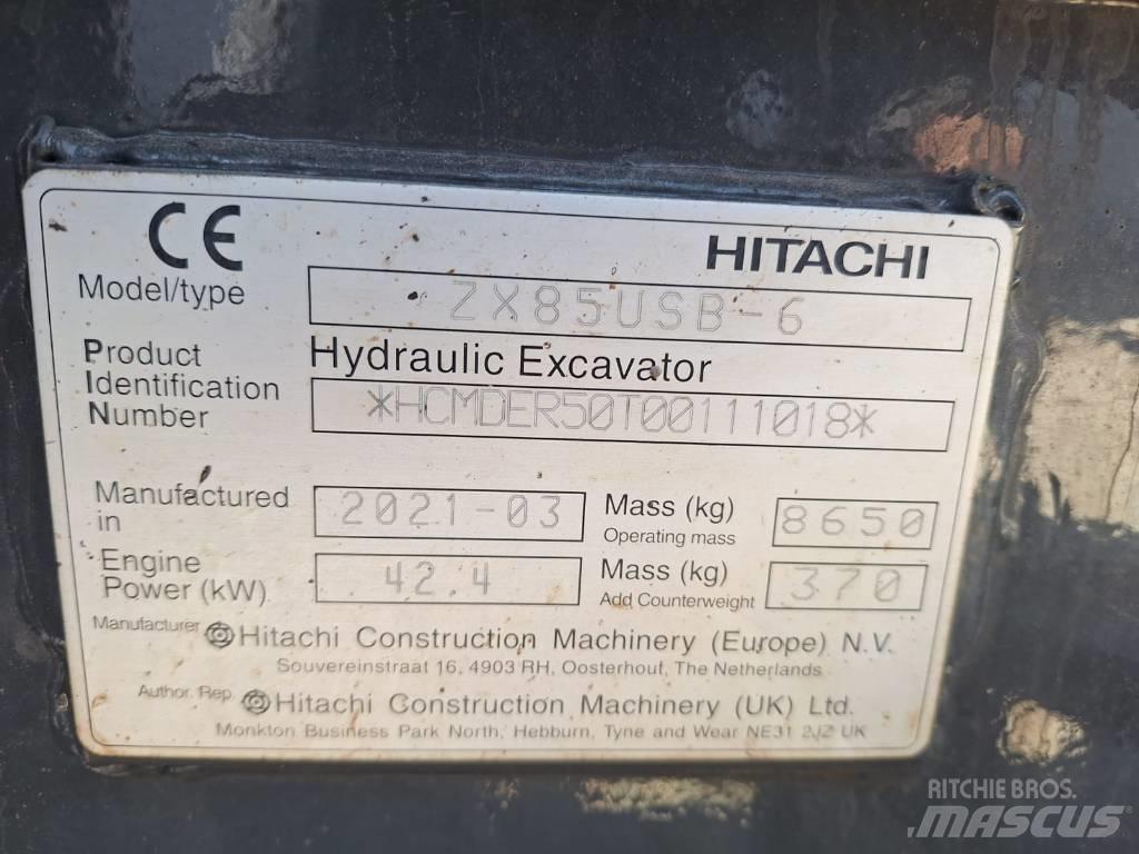 Hitachi ZX85USB-6 Midi bageri 7t – 12t