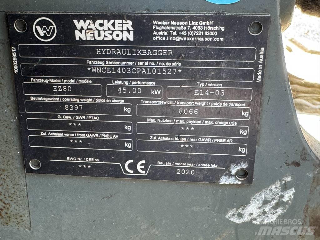 Wacker Neuson EZ80 Bageri guseničari
