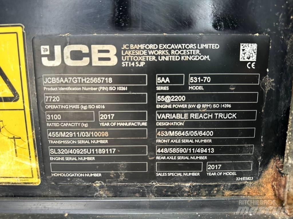 JCB 531-70 Teleskopski viljuškari