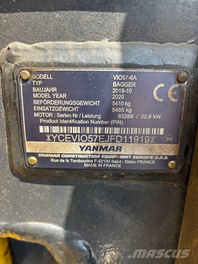 Yanmar Vio 57 Mini bageri < 7t
