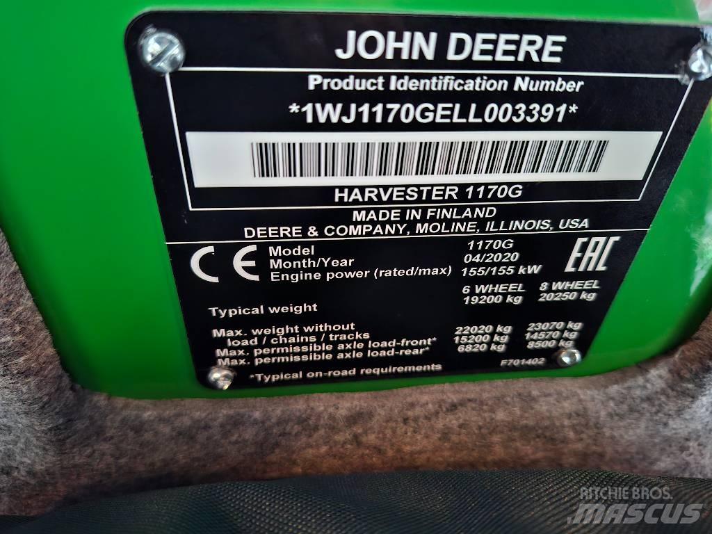 John Deere 1170G Harversteri