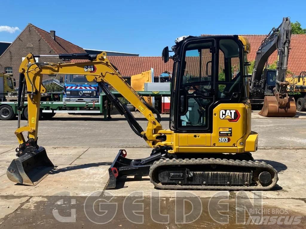 CAT 303 - 3 Buckets Mini bageri < 7t