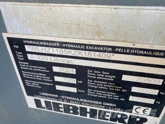 Liebherr A920 Bageri točkaši