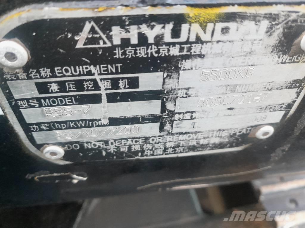 Hyundai R55-7 Bageri guseničari