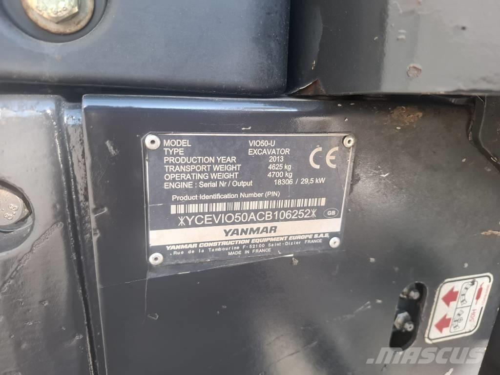 Yanmar Vio 50 U Mini bageri < 7t