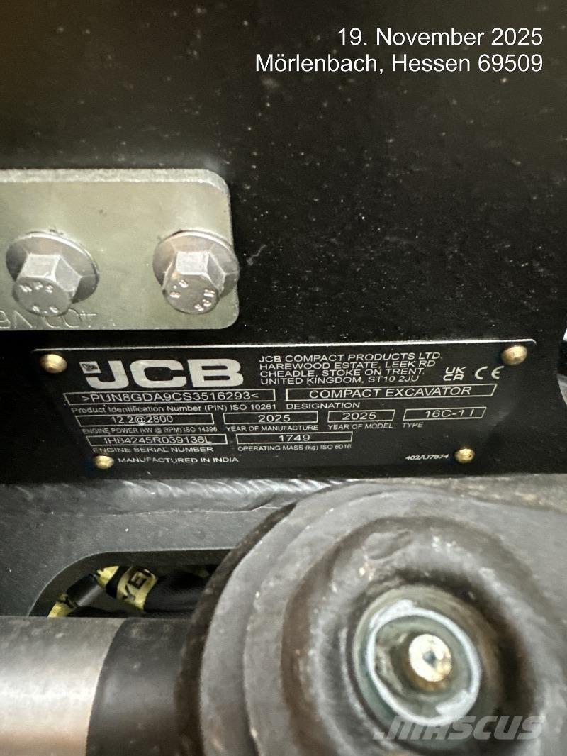 JCB 16C-1 Mini bageri < 7t