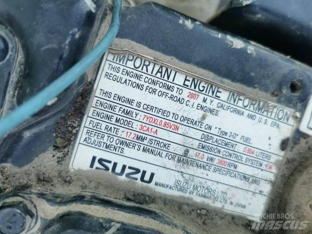 Isuzu 3CA1-AZP01 Motori za građevinarstvo