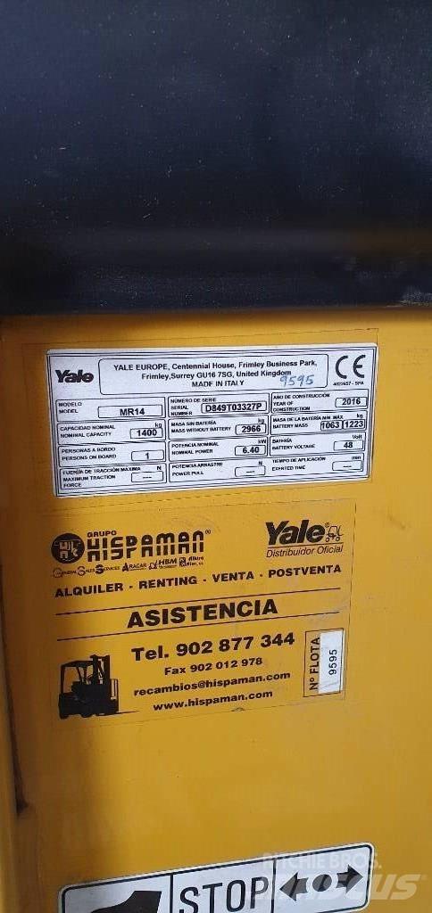 Yale MR14 Viljuškari sa pomičnim stupom