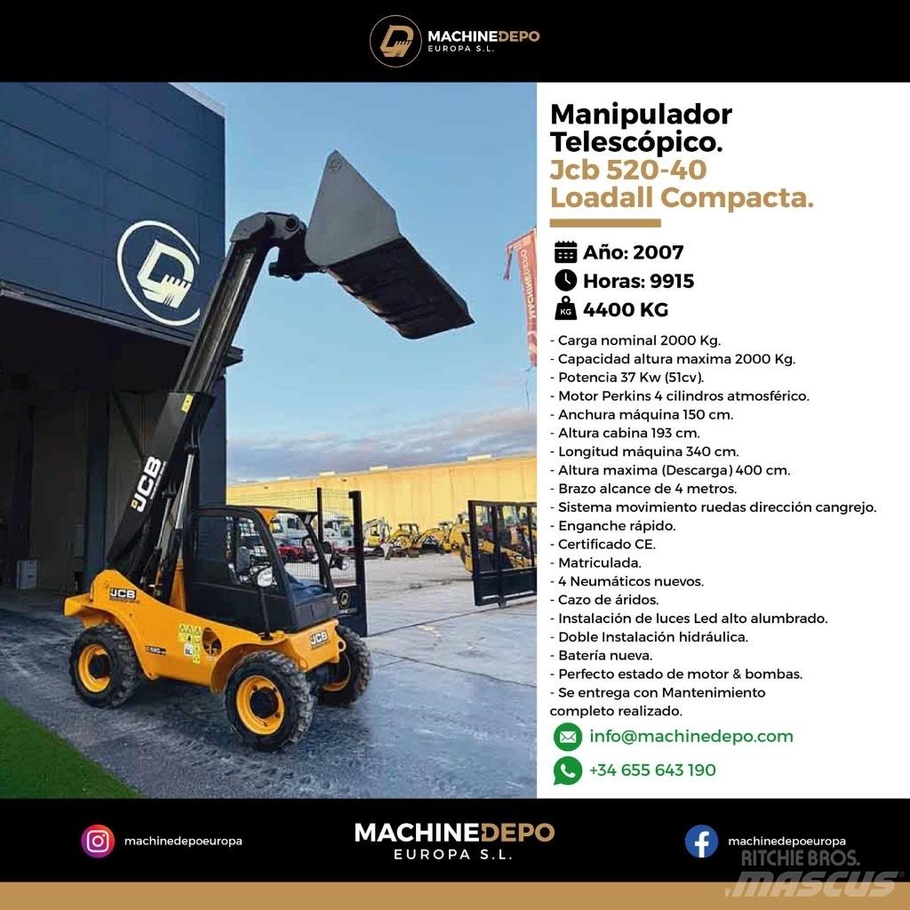 JCB 520-40 Teleskopski viljuškari