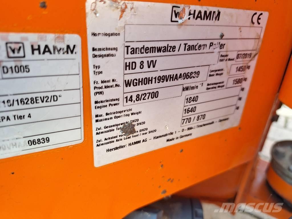 Hamm HD 8 VV Valjci sa duplim bubnjem