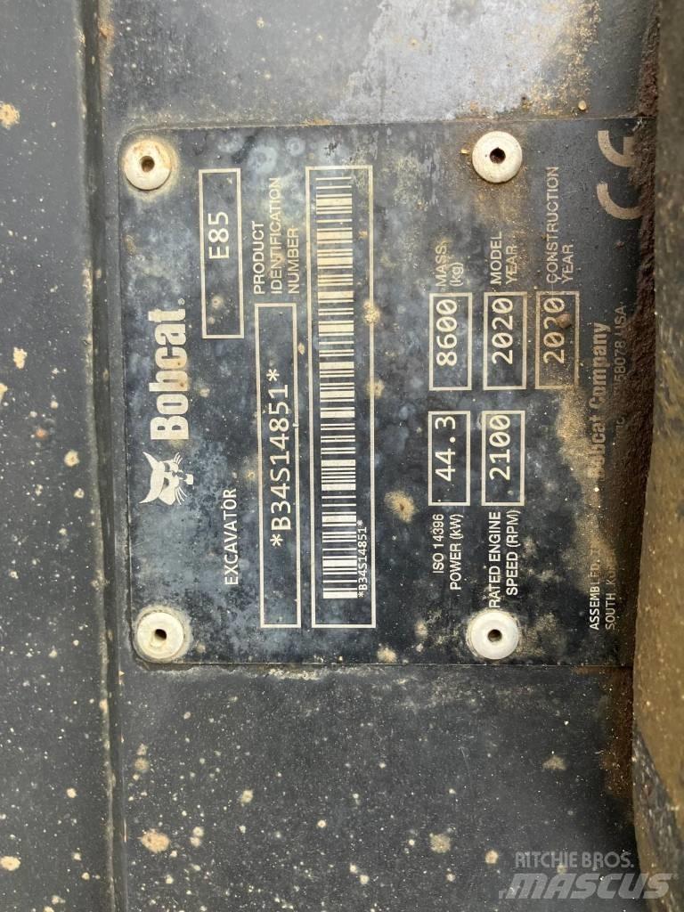 Bobcat E 85 Midi bageri 7t – 12t