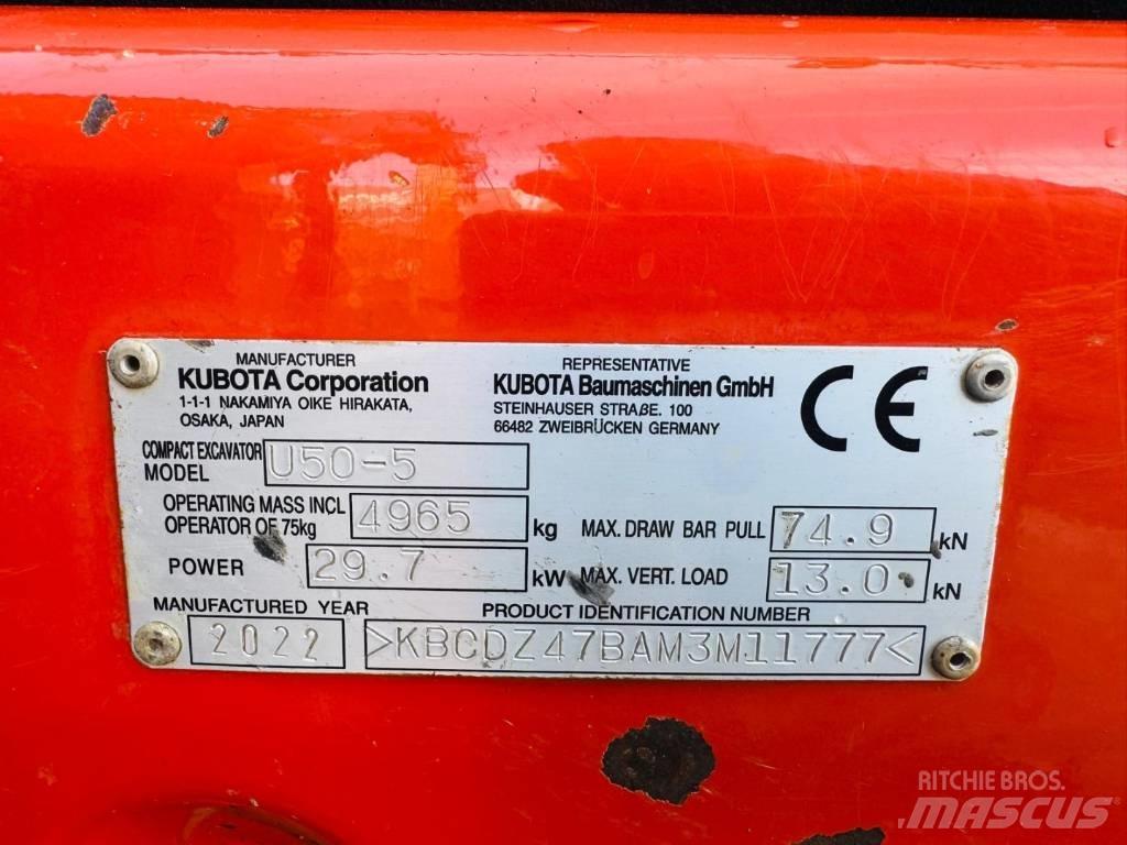 Kubota U50-5 Mini bageri < 7t