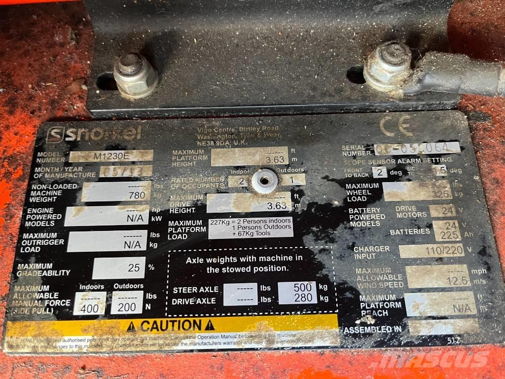 Snorkel TM 12 Jarbolne penjajuće platforme