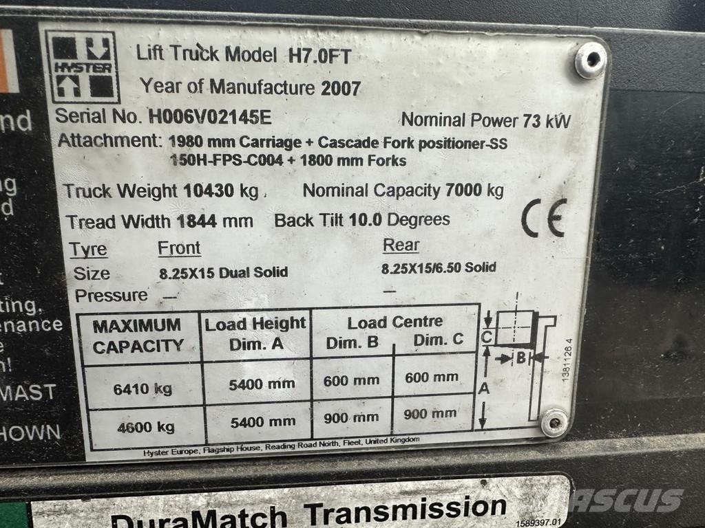 Hyster H7.0FT Plinski viljuškari