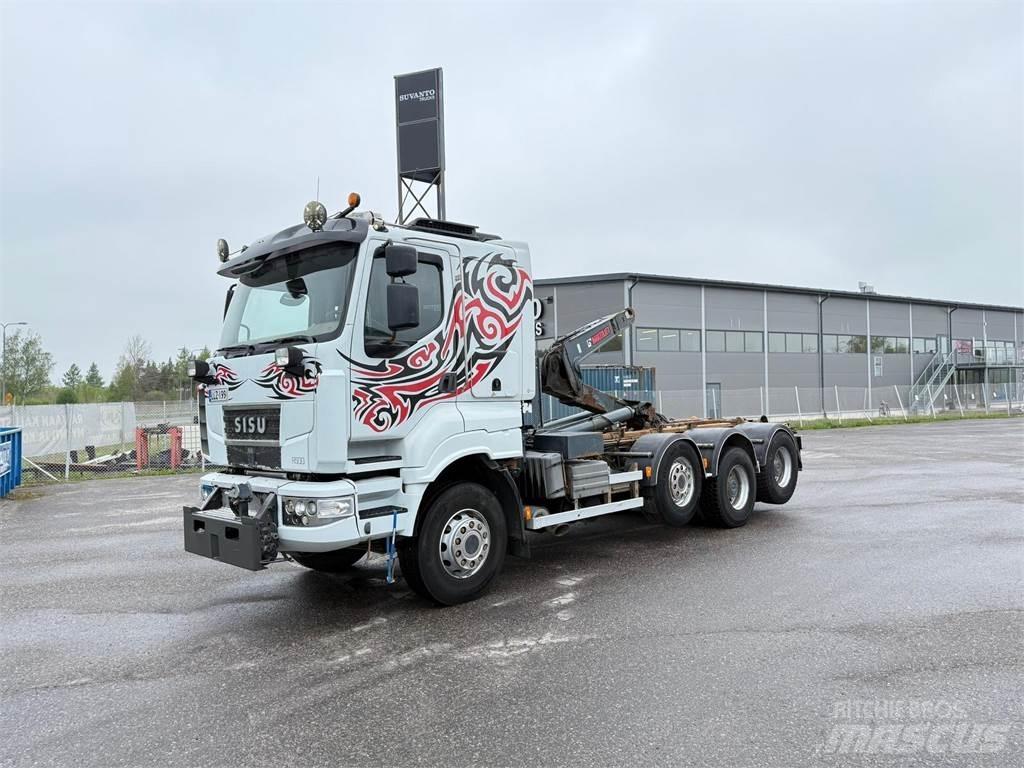 Sisu R500 E13M 8x4 Rol kiper kamioni sa kukom za podizanje tereta