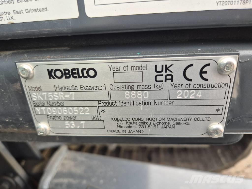 Kobelco SK75SR-7 Midi bageri 7t – 12t