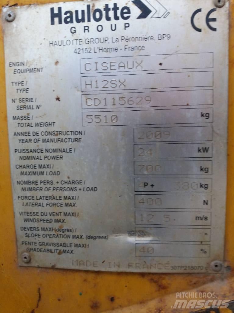 Haulotte H 12 SX Makazaste platforme