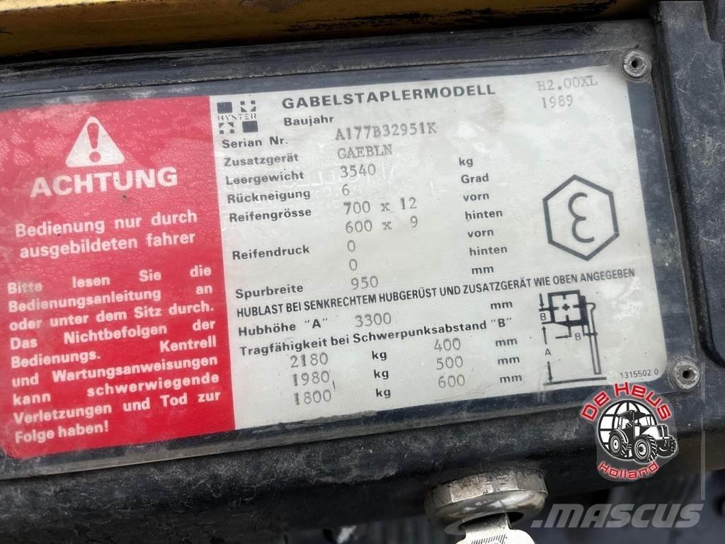 Hyster H2.00XL Viljuškari - ostalo