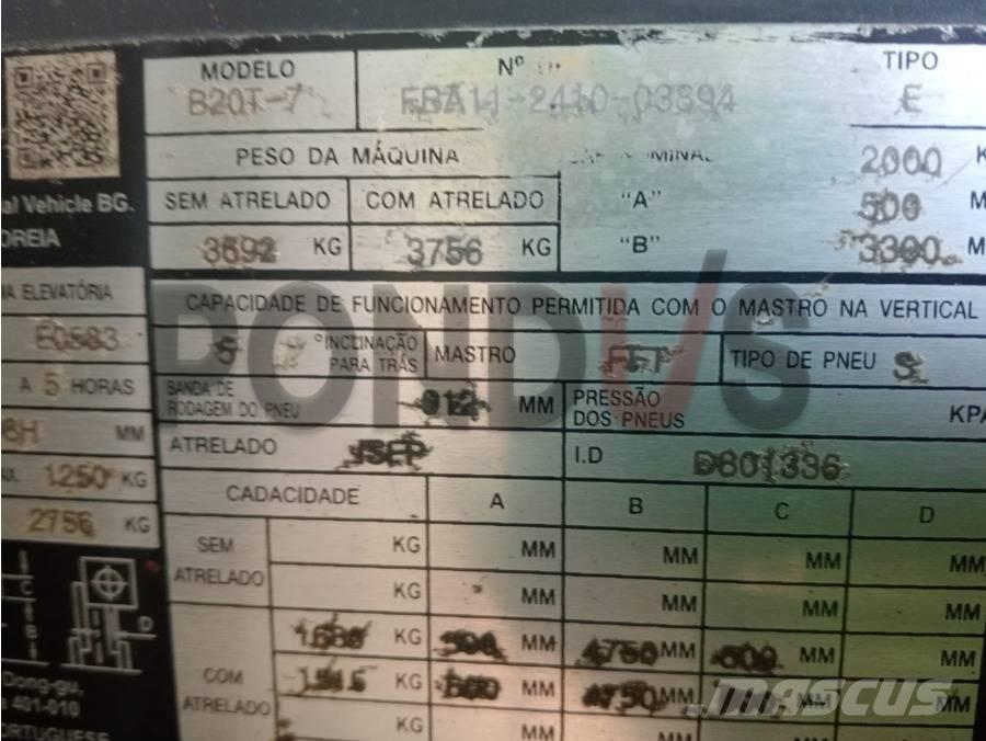 Doosan B 20 T-7 Električni viljuškari