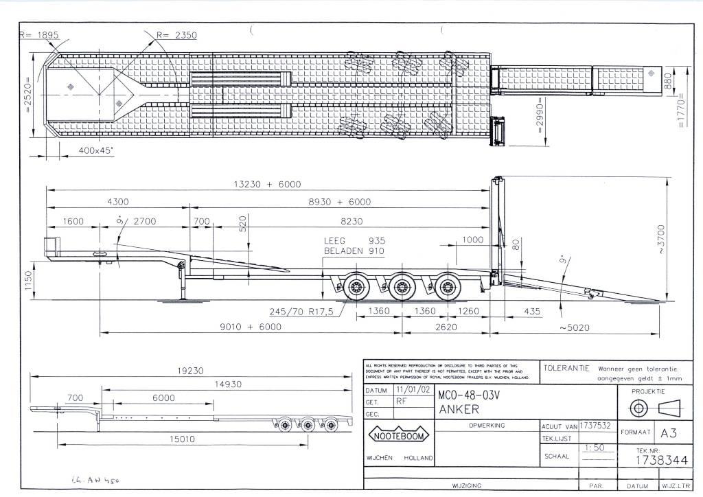 Nooteboom MCO-48-03V Poluprikolice labudice