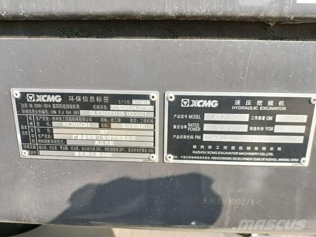 XCMG XE205GH Bageri guseničari