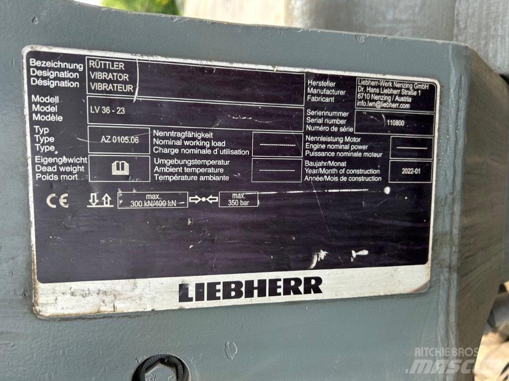Liebherr LV36 Vibracijoni zabijači stubova
