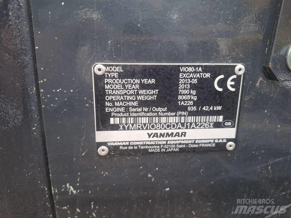 Yanmar Vio 80-1A Midi bageri 7t – 12t