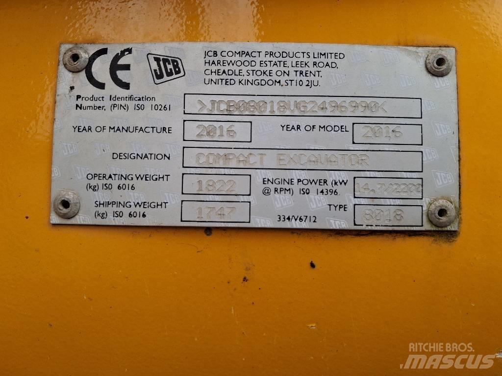 JCB 8018 CTS Mini bageri < 7t