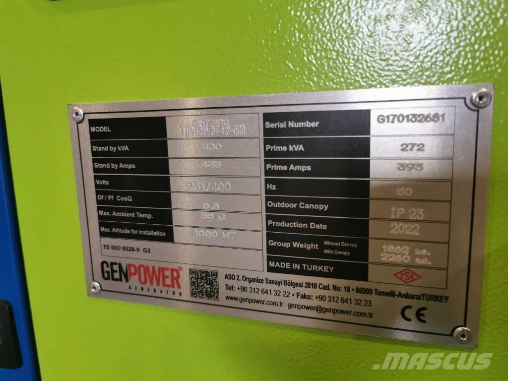 Genpower GNT 300 Dizel generatori