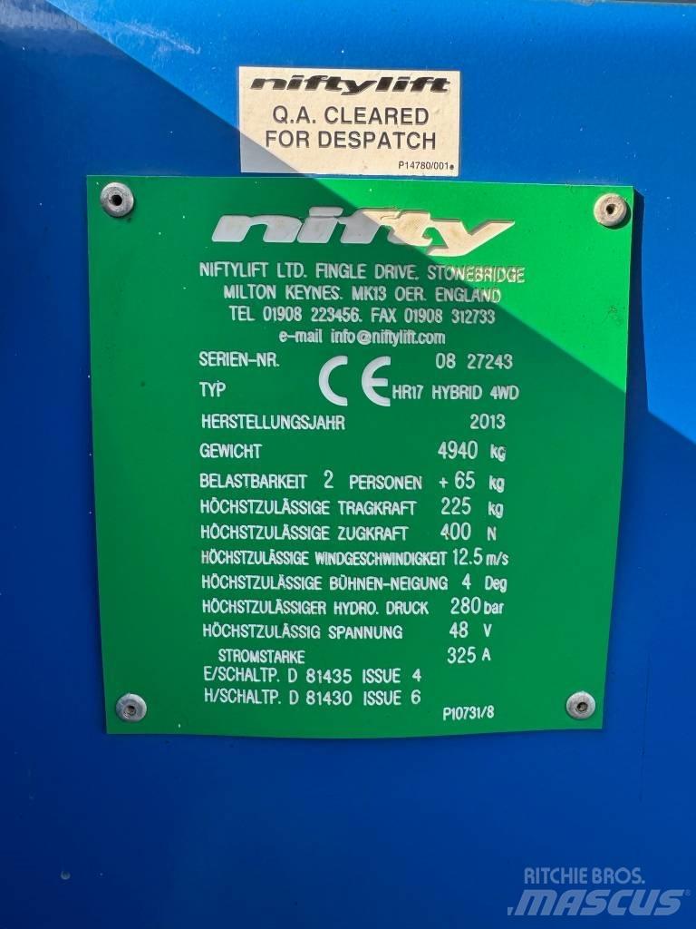 Niftylift HR 17 D E Zglobne podizne platforme