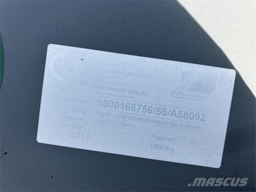 Kramer Ballenzange Prednji utovarivači i bageri