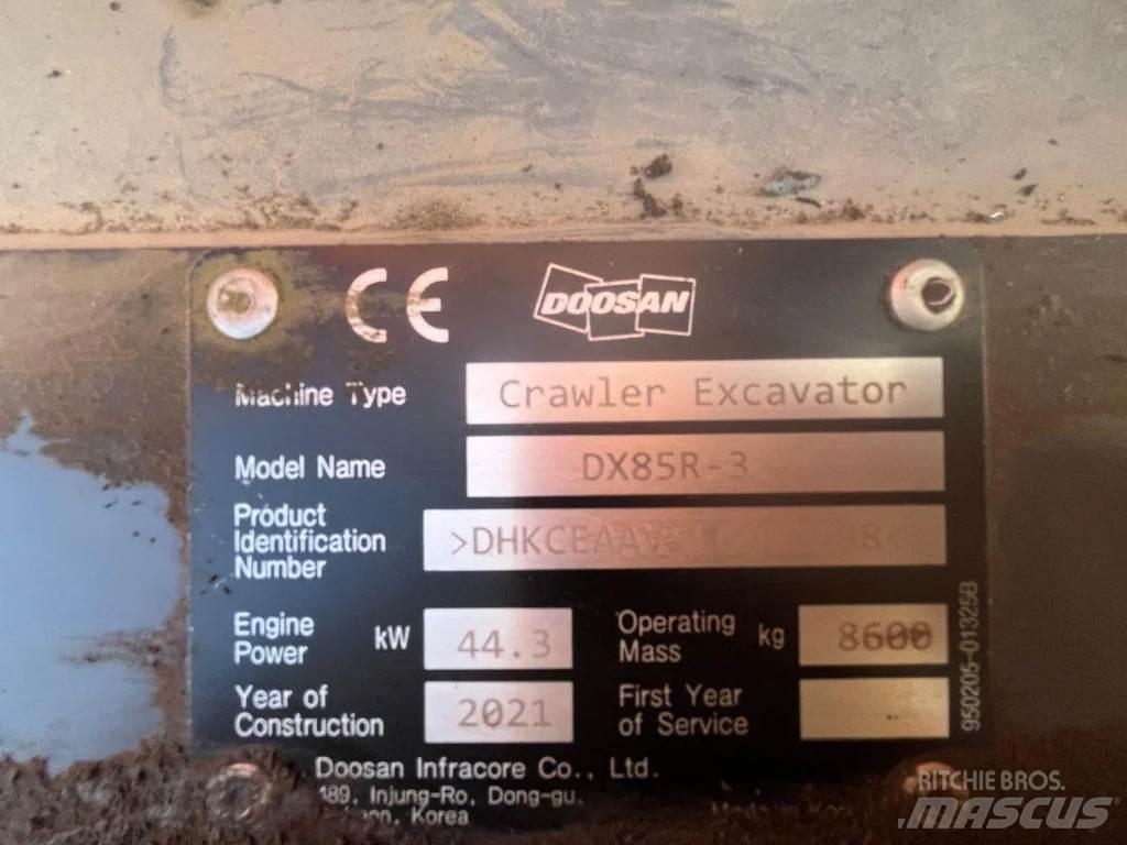 Doosan DX85R-3 Bageri guseničari