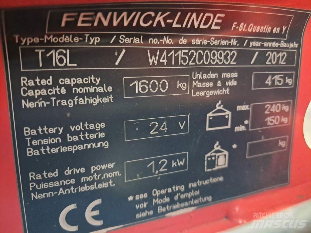 Linde T16L Nisko podizni električni viljuškar