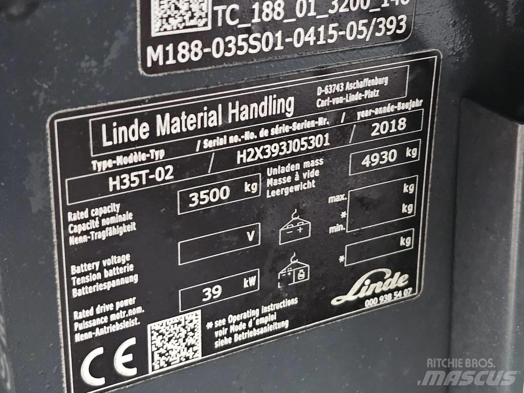 Linde H35T-02 Plinski viljuškari