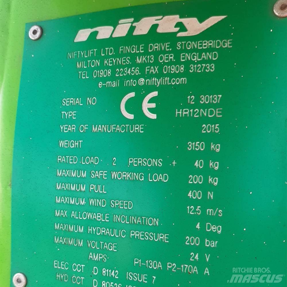 Niftylift HR 12 Zglobne podizne platforme