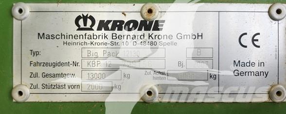 Krone BP12130 Prese/balirke za četvrtaste bale