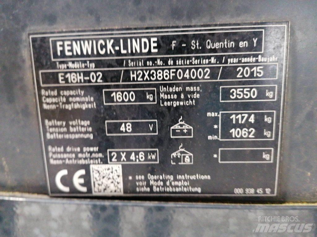 Linde E16H-02 Električni viljuškari