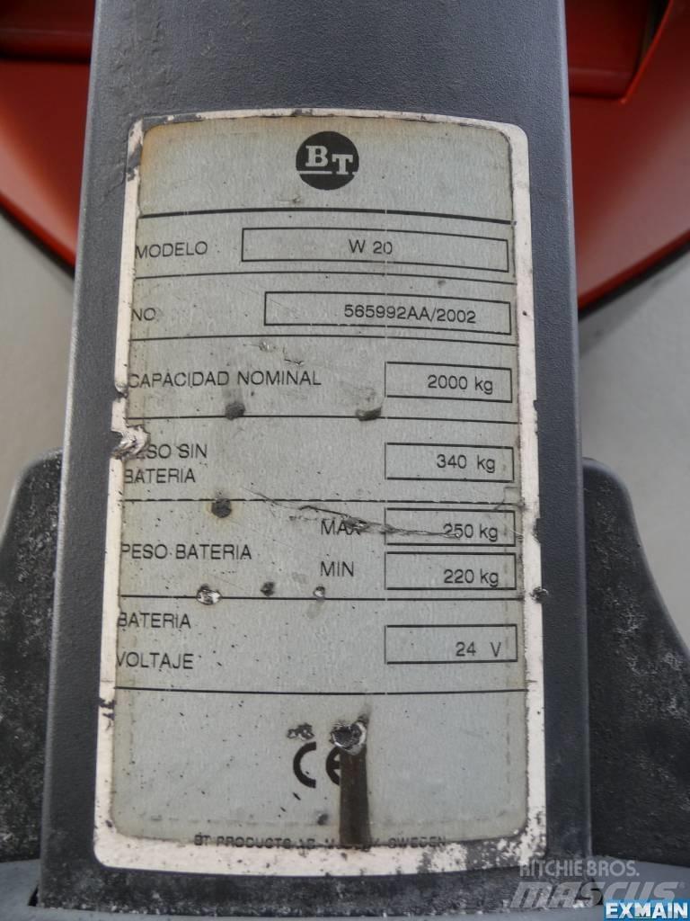 BT W 20 Nisko podizni električni viljuškar