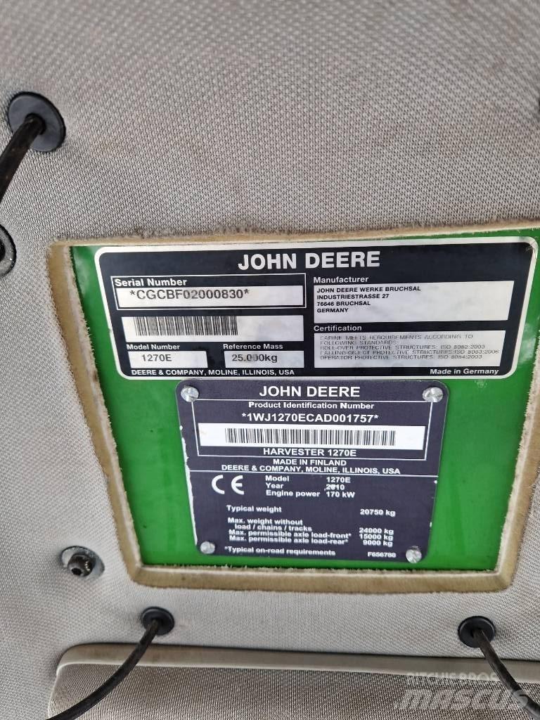 John Deere 1270E Harversteri