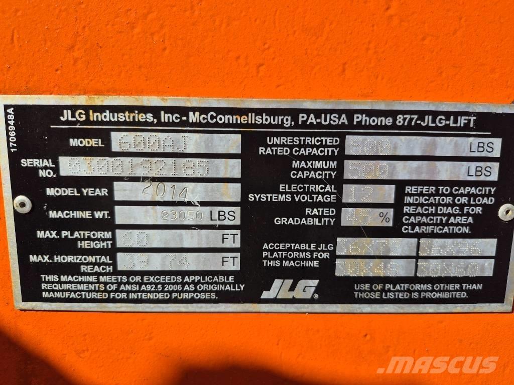 JLG 600 AJ Zglobne podizne platforme