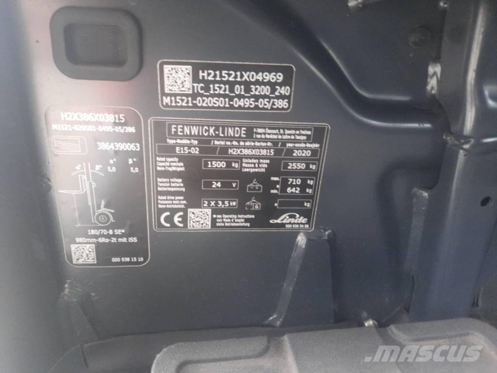 Linde E15-02 Električni viljuškari
