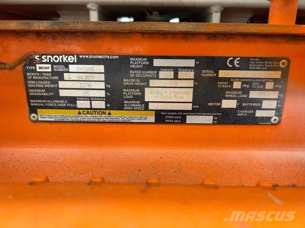 Snorkel S 4726 E Makazaste platforme