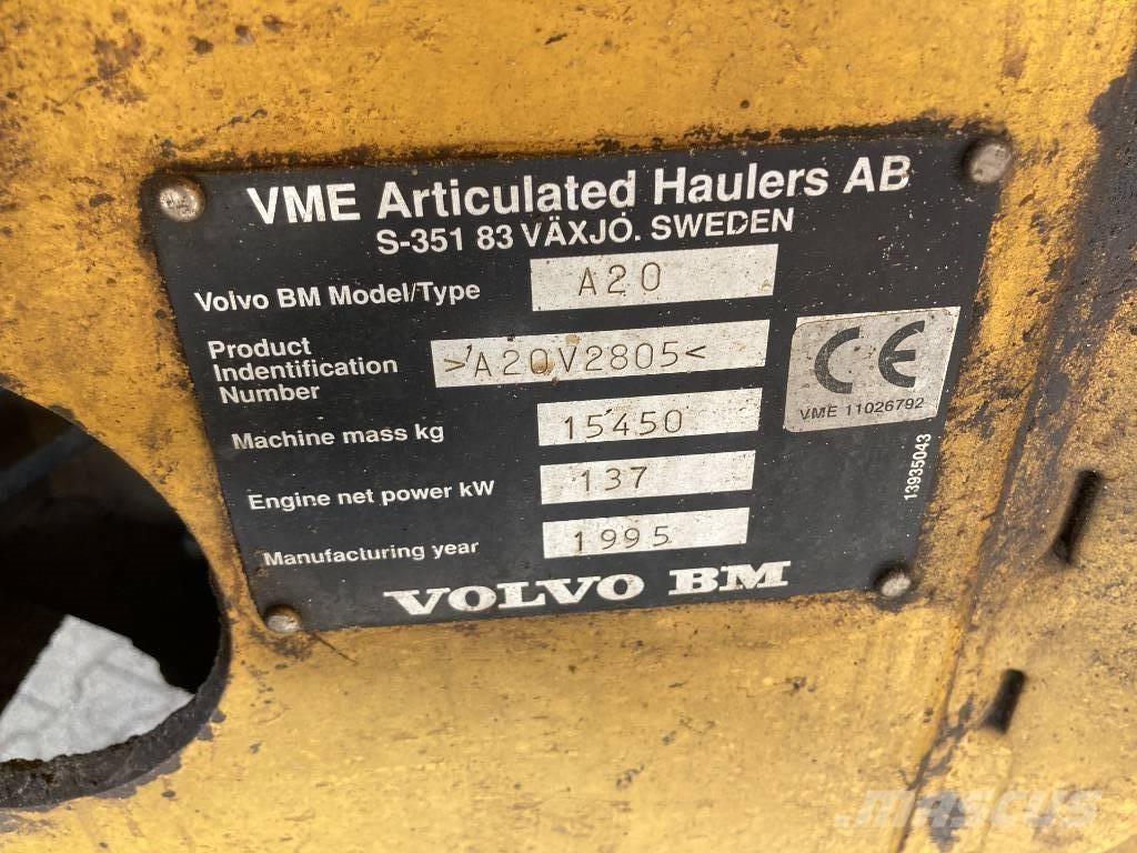 Volvo A 20 6x6 Zglobni damperi