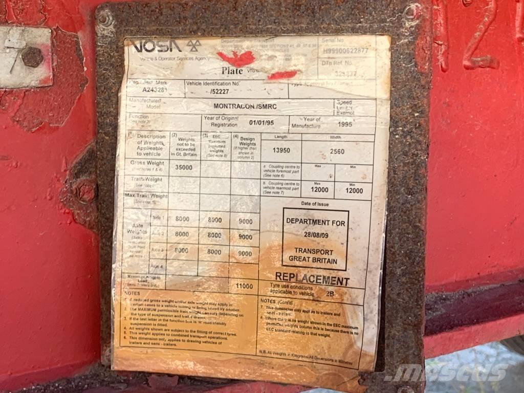 Montracon 3 Axles Poluprikolice labudice