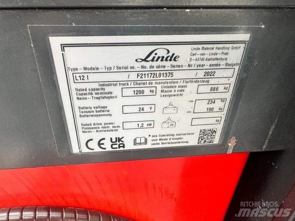 Linde L 12 l Ručni električni viljuškar
