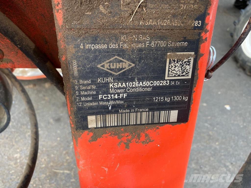 Kuhn FC 314 FF Kosilice sa postoljem za vuču