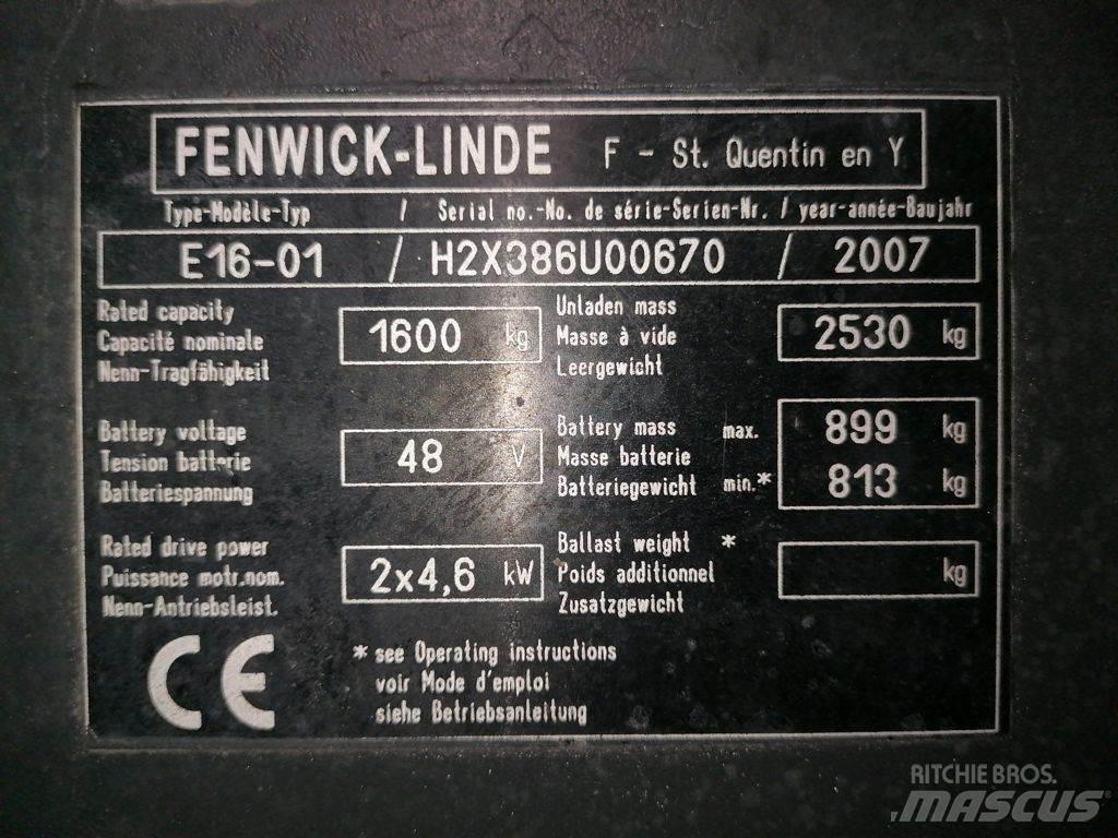 Linde E16-01 Električni viljuškari