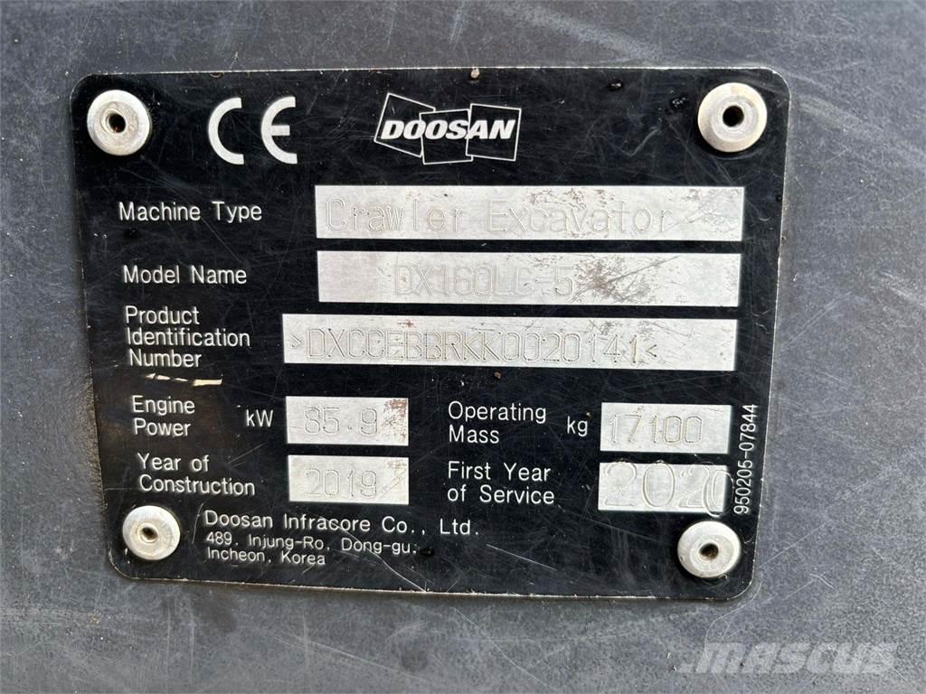 Doosan DX160HLC-5 Bageri guseničari