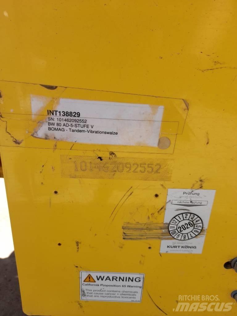 Bomag BW 80 AD-5 Valjci sa duplim bubnjem