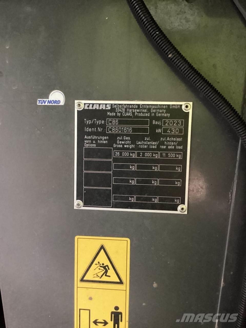 Claas 8700 TT Ostale poljoprivredne mašine
